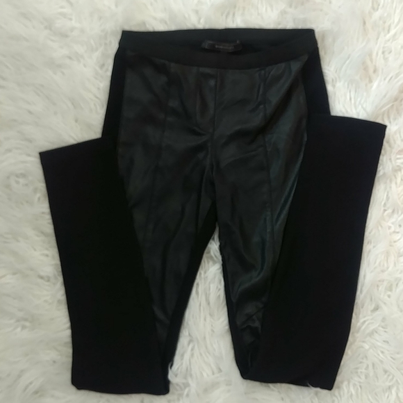 BCBGMaxazria vegan leather and ribbed leggings - Picture 2 of 8